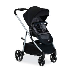 Britax Grove Modular Stroller, Lightweight Stroller with CozyFit Insert and Bumper Bar, 6 Ways to Ride, SafeWash, Pindot Onyx