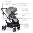 Britax Willow Brook Baby Travel System, Infant Car Seat and Stroller Combo with Aspen Base, ClickTight Technology, RightSize System and 4 Ways to Stroll, Graphite Glacier