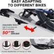Young Electric Hitch Mount Bike Rack, 200 lbs Capacity, Aluminum for 2 E-Bikes