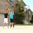 Lifetime 44-inch Adjustable Inground Basketball Hoop with Shatterproof Fusion Backboard, All-Weather Net, and Classic Steel Rim