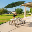 Lifetime 6-Foot W-Frame Desert Sand - HDPE Folding Picnic Table (60364)