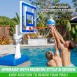 GoSports Splash Hoop ELITE Pool Hoop Basketball Game, Blue