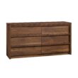 Sauder Harvey Park 6 Drawer Dresser for Bedroom Wooden Dressers & Chest of Drawers, in Grand Walnut