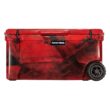 Original 110 Quart Ice Chest Heavy Duty High Performance Roto-Molded Commercial Grade Insulated Cooler with Wheels, Red Camo