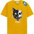 9 Lives Skull Cat Tee, Halloween Shirt