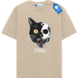 9 Lives Skull Cat Tee, Halloween Shirt