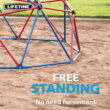 Lifetime Kid's Outdoor 5 ft. H x 10 ft. W Dome Climber, Red and Blue (101301)