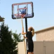 Lifetime 44-inch Adjustable Inground Basketball Hoop with Shatterproof Fusion Backboard, All-Weather Net, and Classic Steel Rim