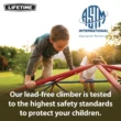 Lifetime Kid's Outdoor 5 ft. H x 10 ft. W Dome Climber, Red and Blue (101301)