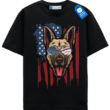 American Flag Doberman T Shirt, Patriotic Dog Tee