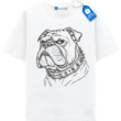 Badass Bulldog T Shirt, Funny Angry Dog Tee, Street Dog Fashion Shirt