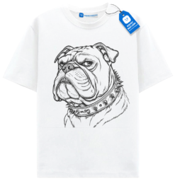 Badass Bulldog T Shirt, Funny Angry Dog Tee, Street Dog Fashion Shirt