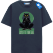 Black Cat Yoga Tee, Cat Lovers Tee