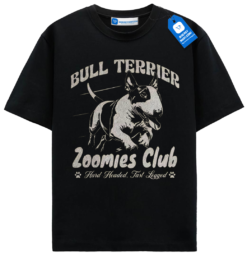 Bull Terrier Zoomies Club Tee, Halloween Shirt For Dog Lover