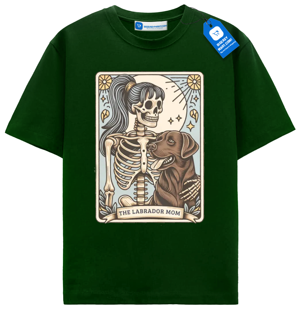 Chocolate Lab Mom Tarot Card T Shirt, Gift For Lab Dog Mama Chocolate Lab Mom Tarot Card T Shirt, Gift For Lab Dog Mama - Image 4