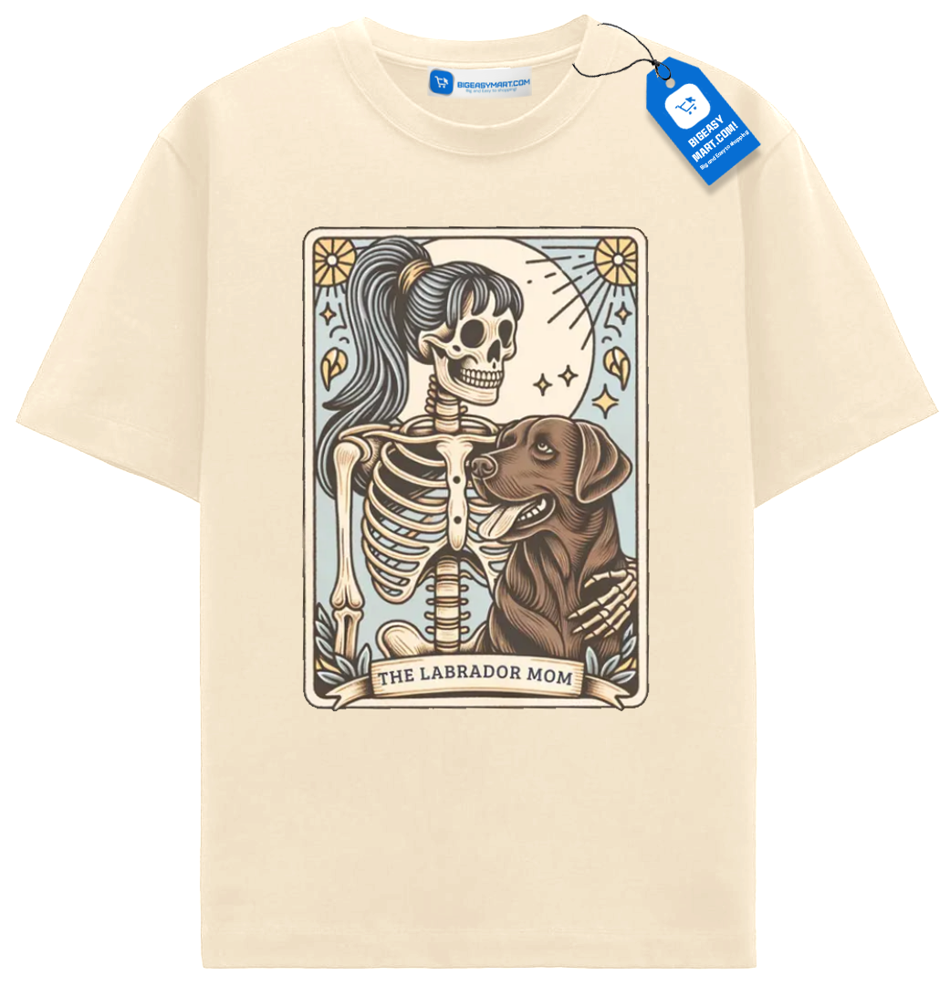 Chocolate Lab Mom Tarot Card T Shirt, Gift For Lab Dog Mama Chocolate Lab Mom Tarot Card T Shirt, Gift For Lab Dog Mama - Image 5