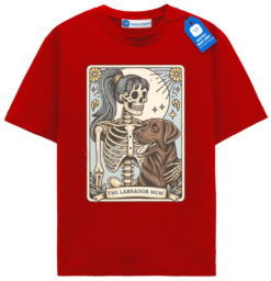 Chocolate Lab Mom Tarot Card T Shirt, Gift For Lab Dog Mama