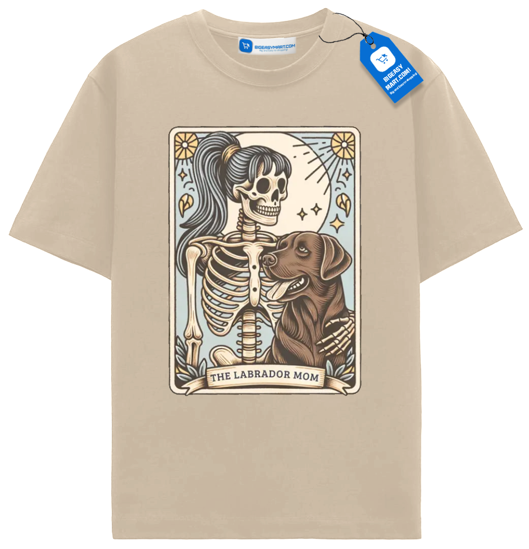 Chocolate Lab Mom Tarot Card T Shirt, Gift For Lab Dog Mama Chocolate Lab Mom Tarot Card T Shirt, Gift For Lab Dog Mama - Image 7