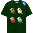 Colorful Birds Collection T Shirt, Cute Parrot Tee, Cockatiel Budgie Lovebird Shirt, Bird Lover Gift