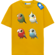 Colorful Birds Collection T Shirt, Cute Parrot Tee, Cockatiel Budgie Lovebird Shirt, Bird Lover Gift