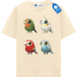 Colorful Birds Collection T Shirt, Cute Parrot Tee, Cockatiel Budgie Lovebird Shirt, Bird Lover Gift