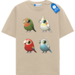 Colorful Birds Collection T Shirt, Cute Parrot Tee, Cockatiel Budgie Lovebird Shirt, Bird Lover Gift