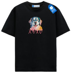 Colorful Dog Love Tee, Gift Dog Lover