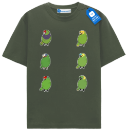 Colorful Parrot Crew Tee, Bird Lover Shirt