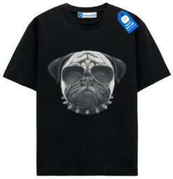 Cool Pug Shirt For Dog Lover Black
