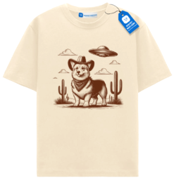 Corgi Cowboy Graphic Tee, Western Dog Lovers Tee