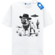 Cowboy Pug Shirt, Vintage Ufo Western T Shirt For Dog Lover