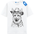 Cowboy Shepherd T Shirt, Country Dog Lover Gift, Country Dog Lover Gift