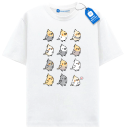 Cute Bird Lover T Shirt, Funny Cockatiel Parrot Shirt, Unisex Graphic Tee