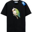 Cute Green Parrot T Shirt, Colorful Bird Tee, Pet Lover Shirt, Casual Animal Top