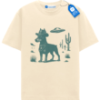 Doberman Cowboy Tee, Vintage Ufo Western Country Dog T Shirt
