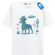 Doberman Cowboy Tee, Vintage Ufo Western Country Dog T Shirt