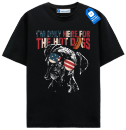 Dog Lover Usa Flag Shirt, Hot Dog Lovers Tee