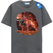 Fire Pitbull Tee, Edgy Dog T Shirt