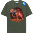 Fire Pitbull Tee, Edgy Dog T Shirt