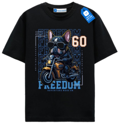 Freedom Ride French Bulldog T Shirt, Motorcycle Dog Lover Tee