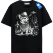 Funny 90s Western Cowboy Corgi Ufo T Shirt, Vintage Dog T Shirt