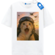 Funny Aviator Cat T Shirt, Cute Kitty Tee, Meme Pet Lover Shirt, Cool Casual Top