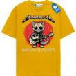 Funny Guitar Cat Tee, Rock Band Cat T Shirt, Cool Music Lover Cat Shirt, Meowtallica Parody Gift Tee