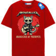 Funny Guitar Cat Tee, Rock Band Cat T Shirt, Cool Music Lover Cat Shirt, Meowtallica Parody Gift Tee