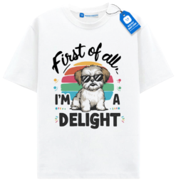 Funny Shih Tzu Dog T Shirt, Retro Sunset Pet Tee