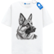 German Shepherd Dog T Shirt, Intelligent Dog Face Tee, Service Dog Gift Idea