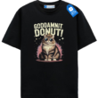 Goddamnit Donut Cat T Shirt, Funny Cat Mom Gift, Cool Sunglasses Cat Tee, Cute Cat Lover Shirt