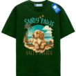 Golden Retriever Beach Shirt, Dog Lover Beach Tee, Summer Graphic T Shirt