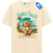 Golden Retriever Beach Shirt, Dog Lover Beach Tee, Summer Graphic T Shirt
