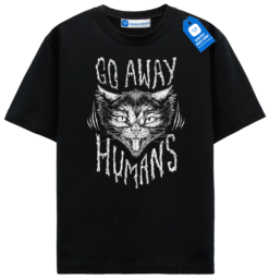 Grumpy Black Cat Tee, Halloween Cat Daddy T Shirt